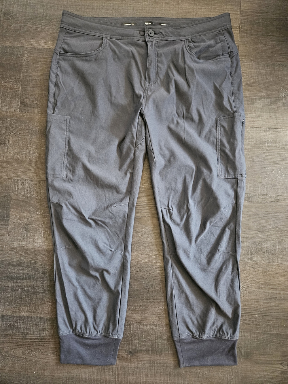 prAna Sky Canyon Jogger Pants Technical Stretch Outdoor Cargo Grey 14 / RG